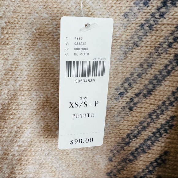 NWT! Anthropologie Sleeping On Snow Mailbu Vest Wool Blend Women’s Sz XS/Small - Picture 5 of 11